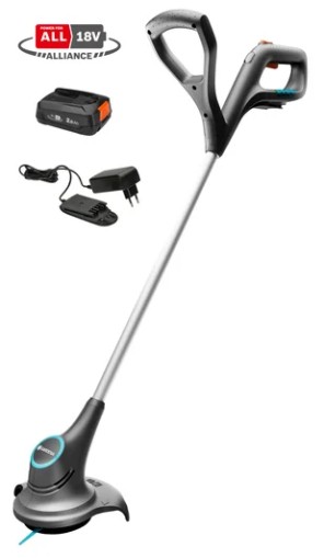 Акумулаторен тример GARDENA  SmallCut  23 см 18V P4A  в комплект с батерия 2.5Ah + зарядно AL 18 V.