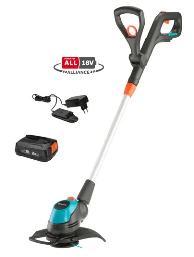 GARDENA Акумулаторен тример EasyCut 23/18V P4A в комплект с батерия 2,0 Ah + зарядно 18 V