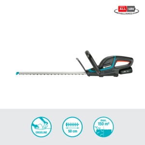 Акумулаторна ножица за жив плет GARDENA ComfortCut 18V P4A комплект с батерия 2.0Ah и зарядно AL 18 V.