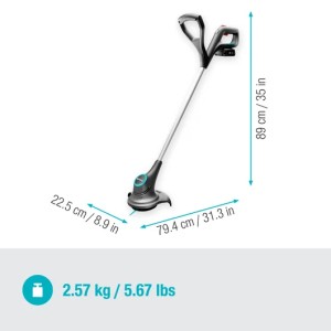 Акумулаторен тример GARDENA  SmallCut  23 см 18V P4A  в комплект с батерия 2.5Ah + зарядно AL 18 V.